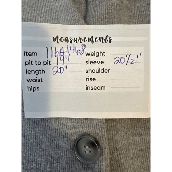 2/$30 ZARA Gray Small Ribbed Cardigan Sweater With Button Front V-Neck - Picture 5 of 11